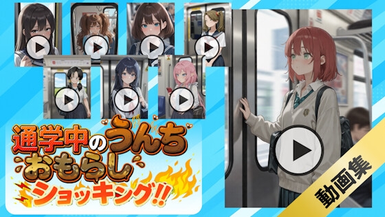 【動画】通学中のうんちおもらしショッキング！