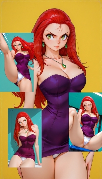 ちょっとレトロな女子のパンチライラスト集 画像2