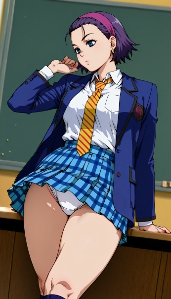 ちょっとレトロな女子のパンチライラスト集 画像9