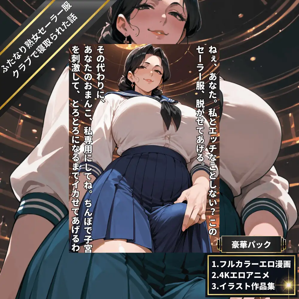 ふたなり熟女セーラー服クラブで寝取られた話〜女性視点〜【4Kエロアニメ+フルカラーエロ漫画+イラスト作品集・詰め込み豪華パック】 サンプル画像 6