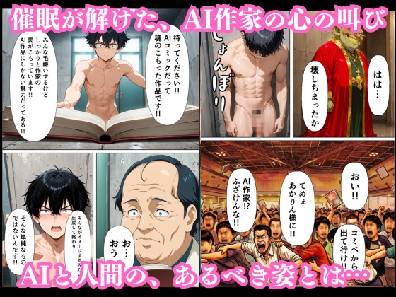 【AI生成】コミックイベント・逆転ハック！〜AI作家の俺が禁断の催眠リモコンで巨乳コスプレイヤーに、アンチの目の前で発情中出し〜 サンプル 10/10