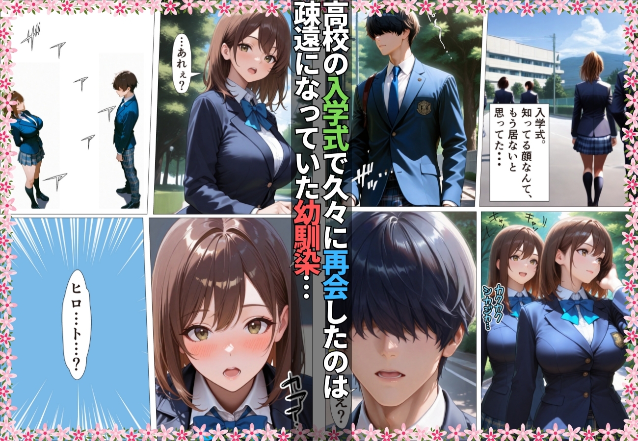 久々に再会した幼馴染が痴女で誘惑されガチハメSEXした件【コミック】【女子校生】【いちゃラブ】【淫乱】【150p】 サンプル 1/10