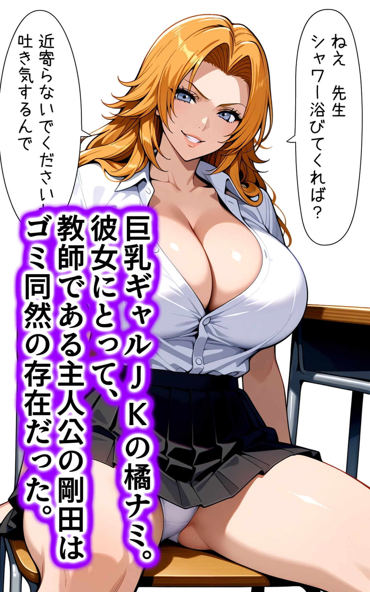 洗脳電波で性指導 生意気な巨乳ギャルJKの常識を書き換え洗脳支配し、エッチな命令で俺のオモチャにした話 サンプル 1/10