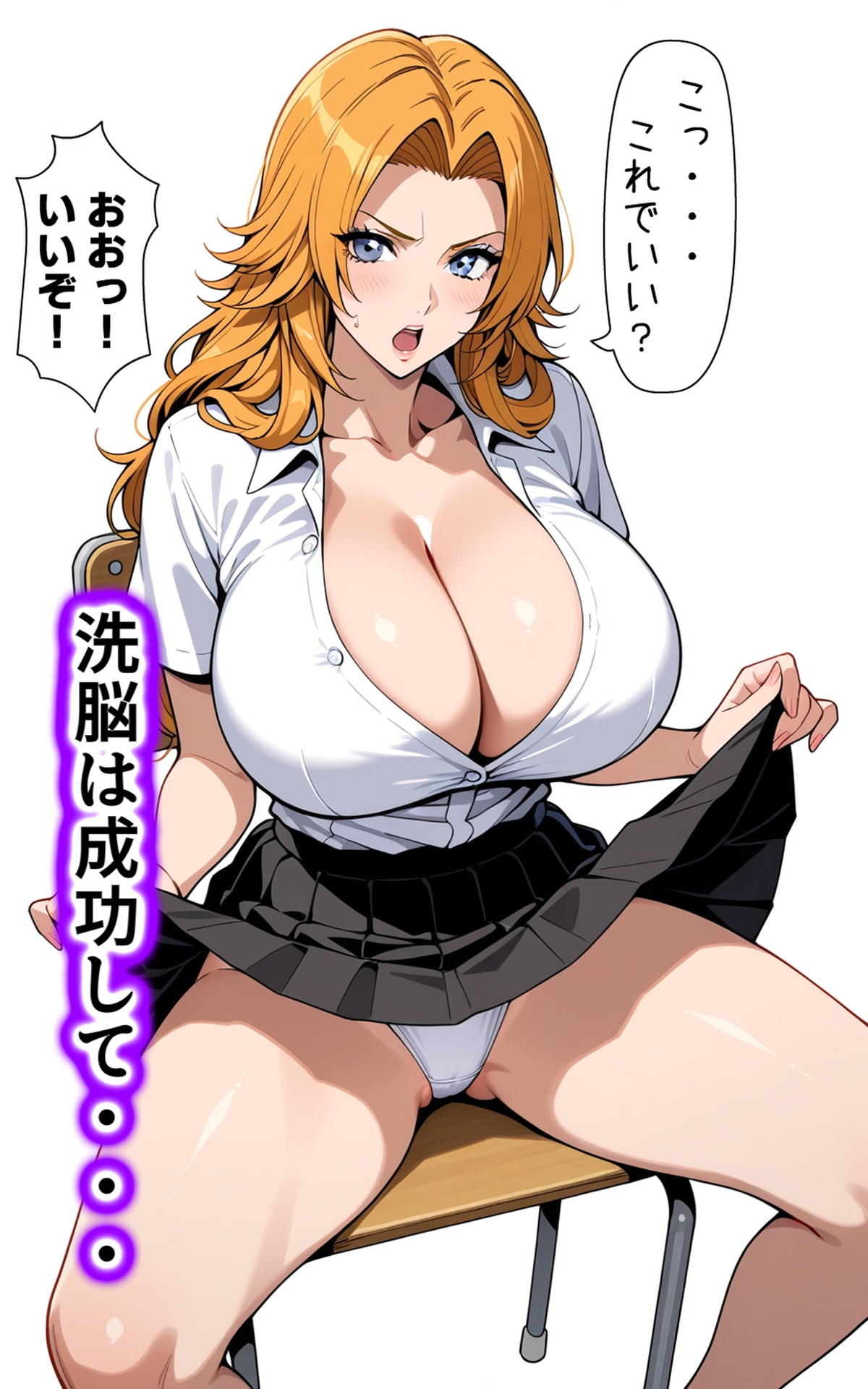 洗脳電波で性指導 生意気な巨乳ギャルJKの常識を書き換え洗脳支配し、エッチな命令で俺のオモチャにした話 サンプル 4/10