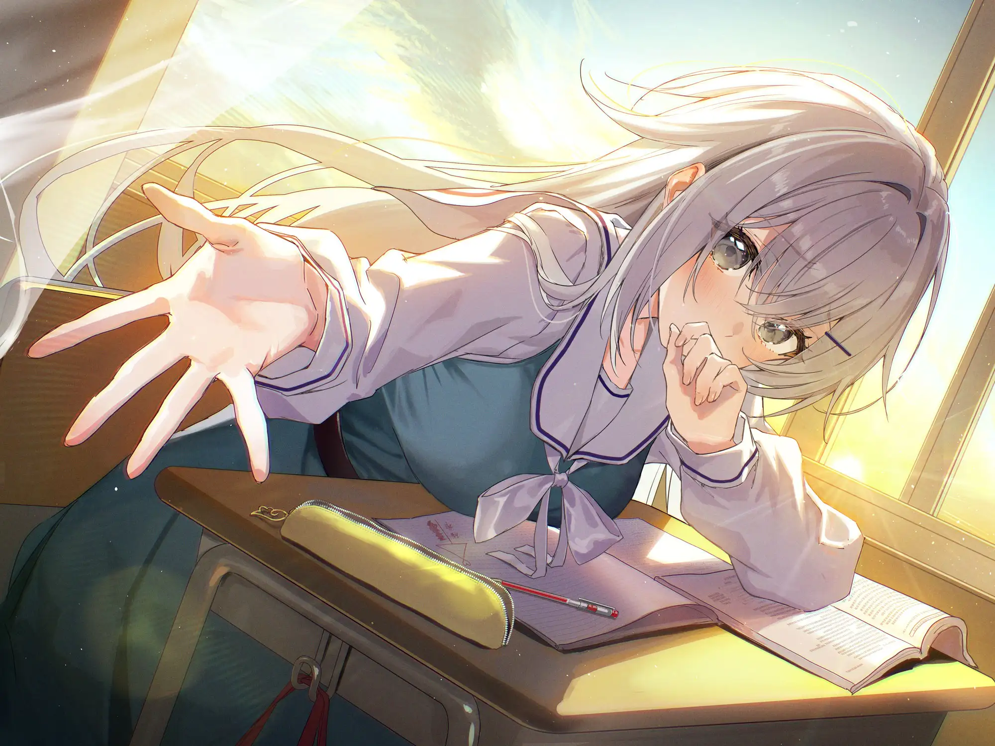 【じれピュアASMR】優等生の深見さんは、恋愛授業だけ補習です。【CV.会沢紗弥】 静寂な教室に響く、衣擦れの音と恥じらいの吐息 6