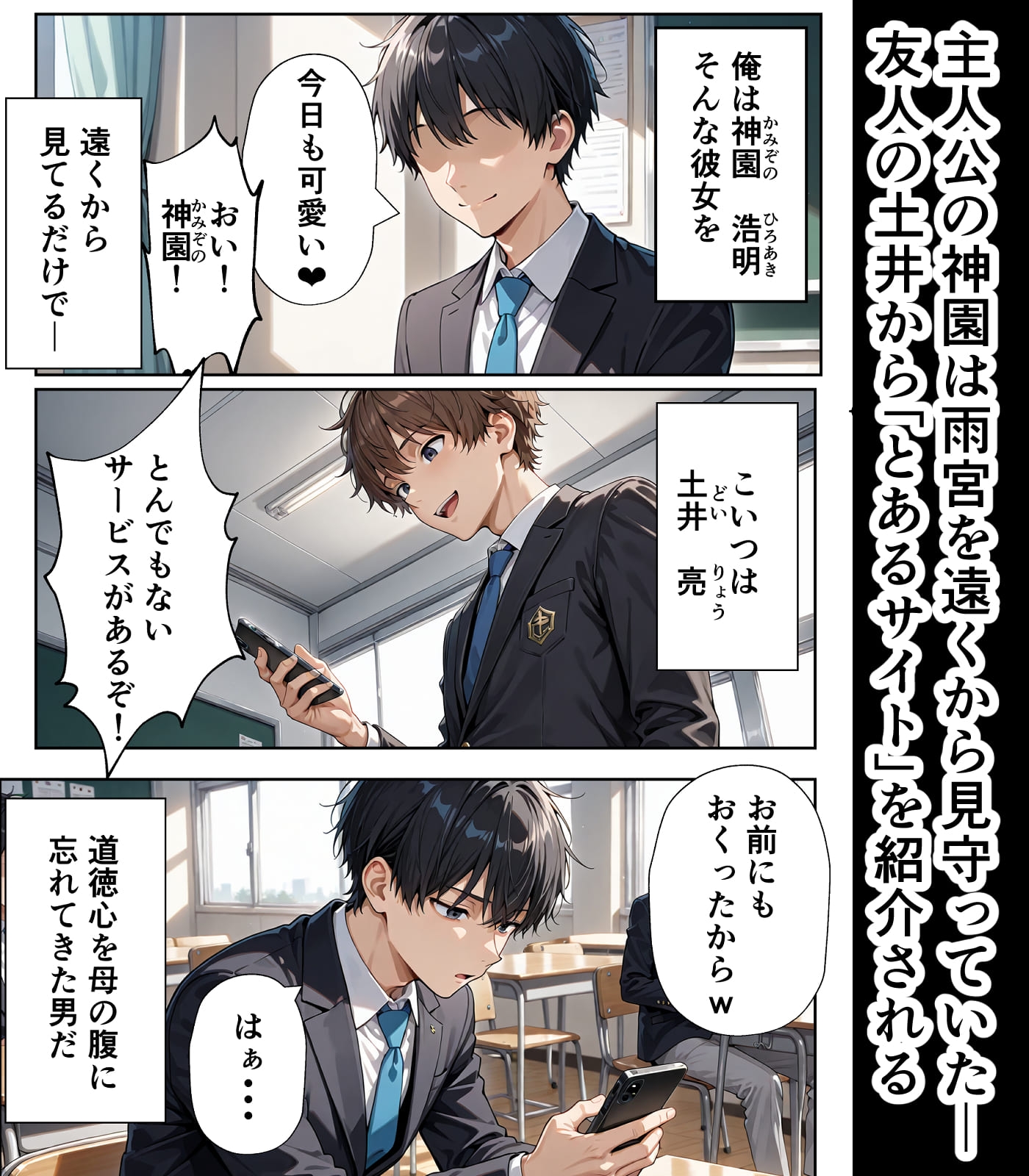 学園憑依I ジト目優等生に分魂憑依して、ひとつになるまで サンプル 2/6