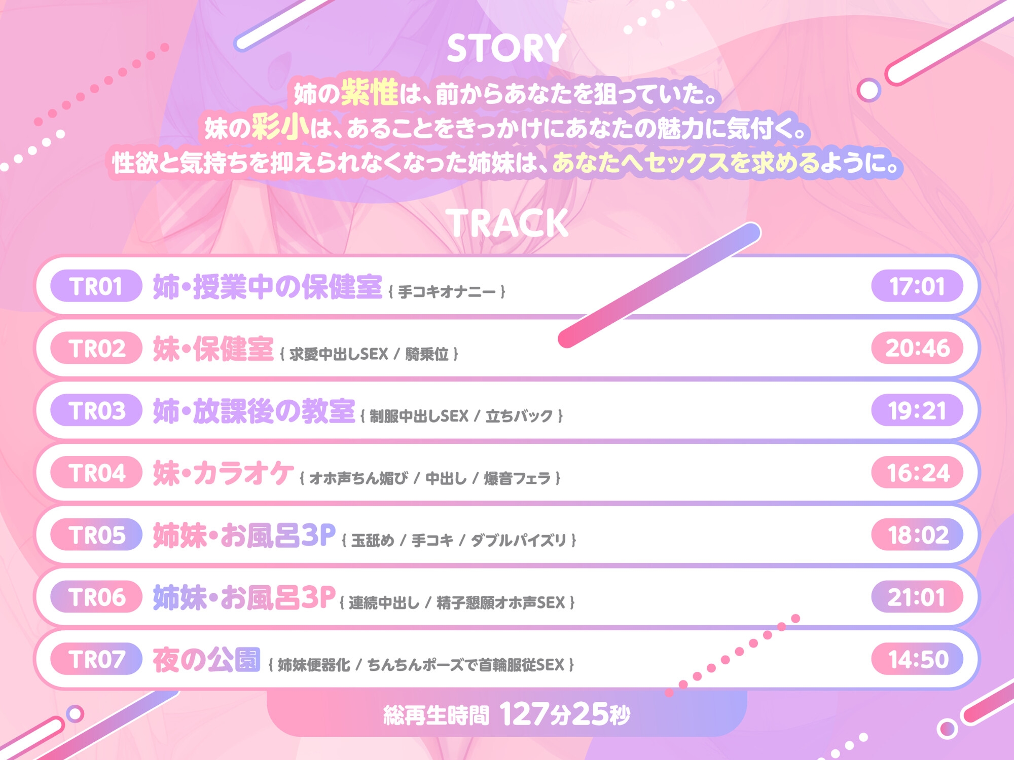 【2週間限定50%OFF】むちむち肉厚保健室姉妹ドン 巨乳JK(Hカップ)と爆乳保険医(Jカップ)姉妹の従順マ〇コに中出し放題【オホ声/ちん媚び/孕ませ】 画像3