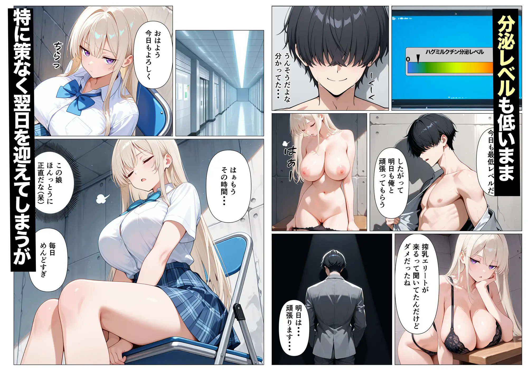 神乳ダウナーギャルの専属搾乳係に選ばれたのは僕でした サンプル画像 5