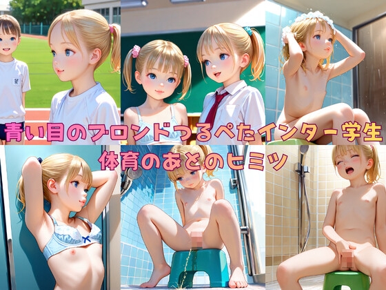 青い目のブロンズつるぺたインター学生 体育のあとの秘密