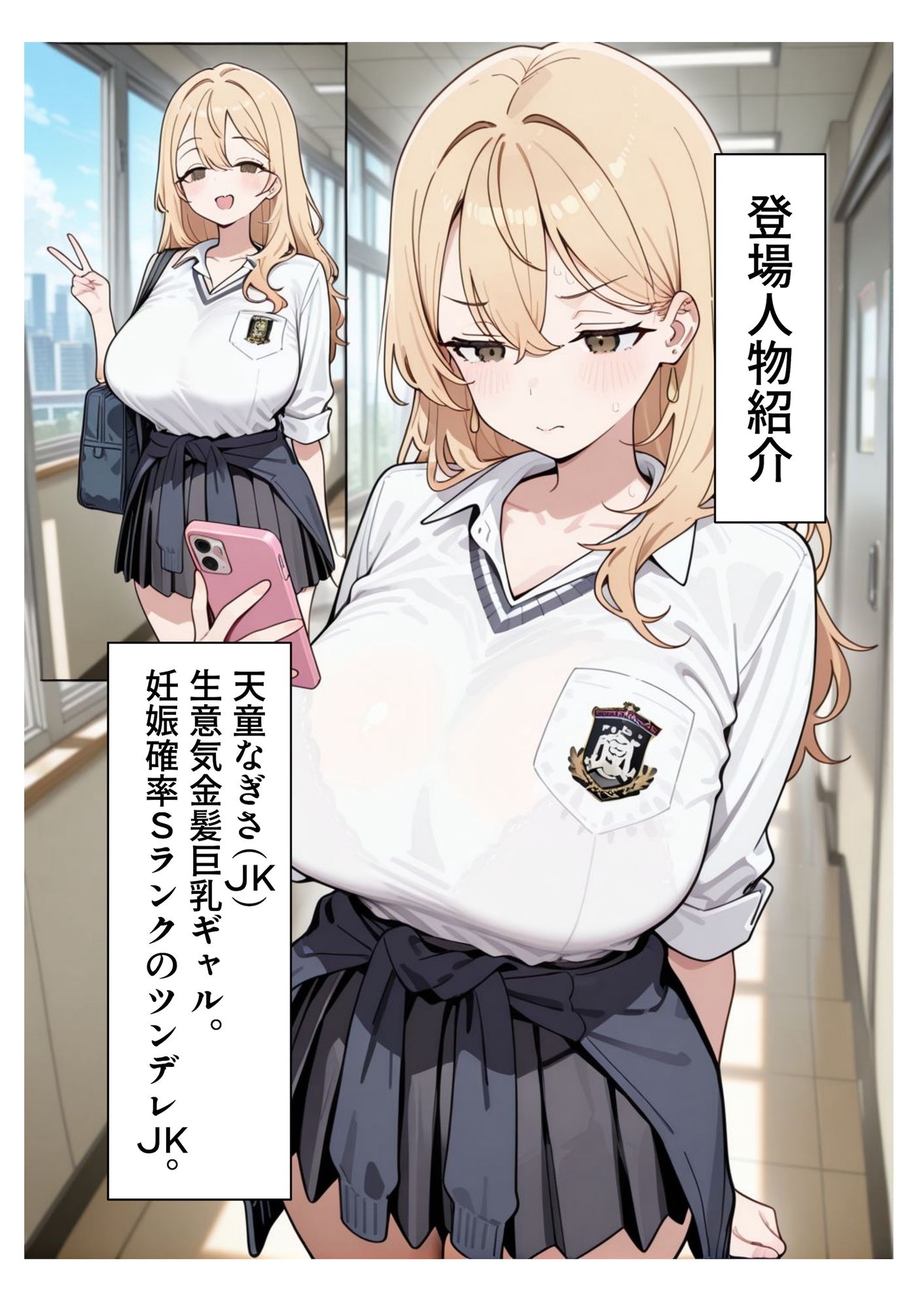 【AIイラスト・漫画集】スマホに届いた性交命令〜ゴミジジイ兄弟の種で子宮パンパン サンプル 3/10