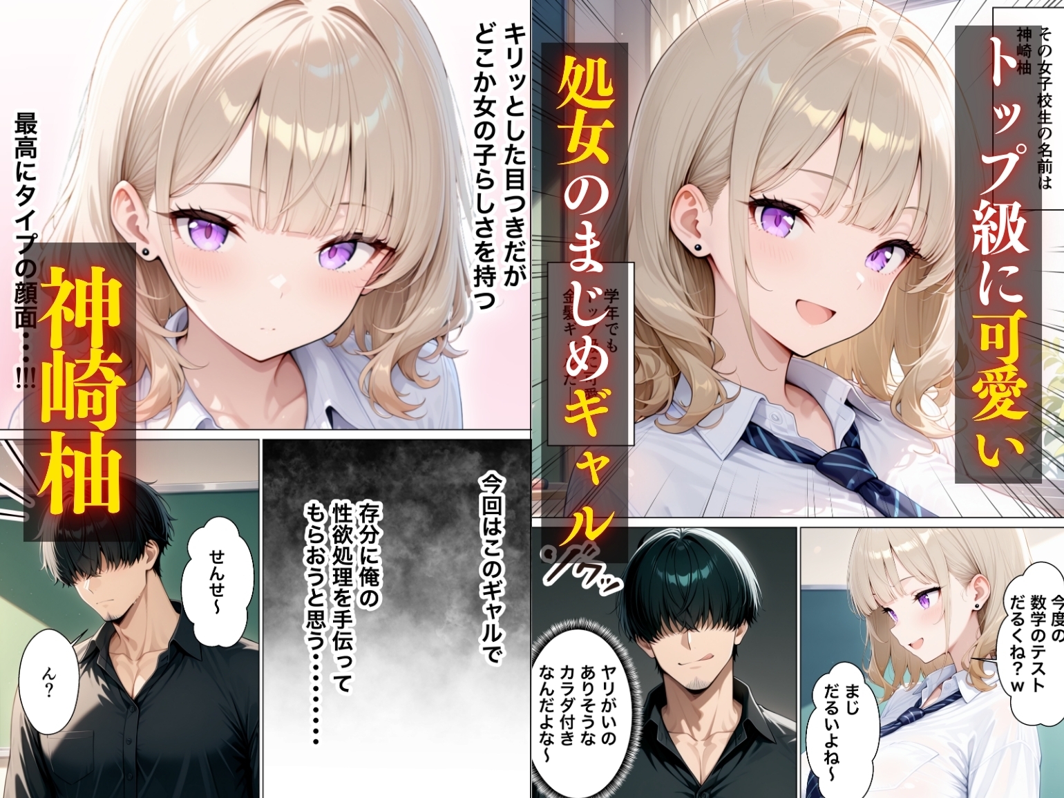 まじめ処女の教え子ギャルがクズ教師に開発される話 サンプル 2/10