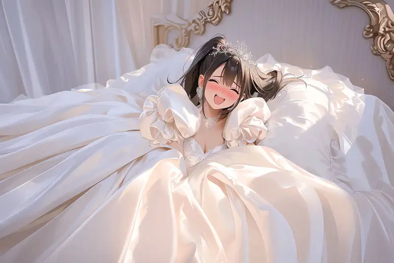 【ドレス美少女49】ツルツルドレスの中の秘め事 サンプル画像 5