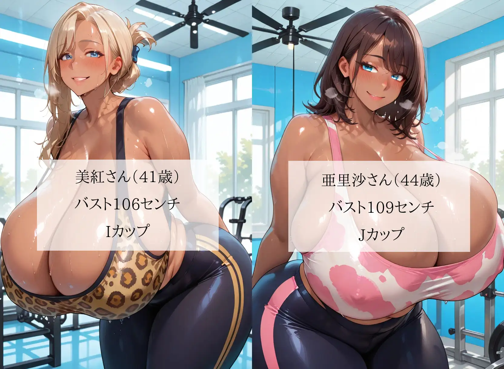 汗だく爆乳黒ギャル人妻スポーツジムのインストラクターになったボク…むちむち褐色熟女と毎日セックストレーニング<セリフ付CG集> [熟めろん] | DLsite - R18