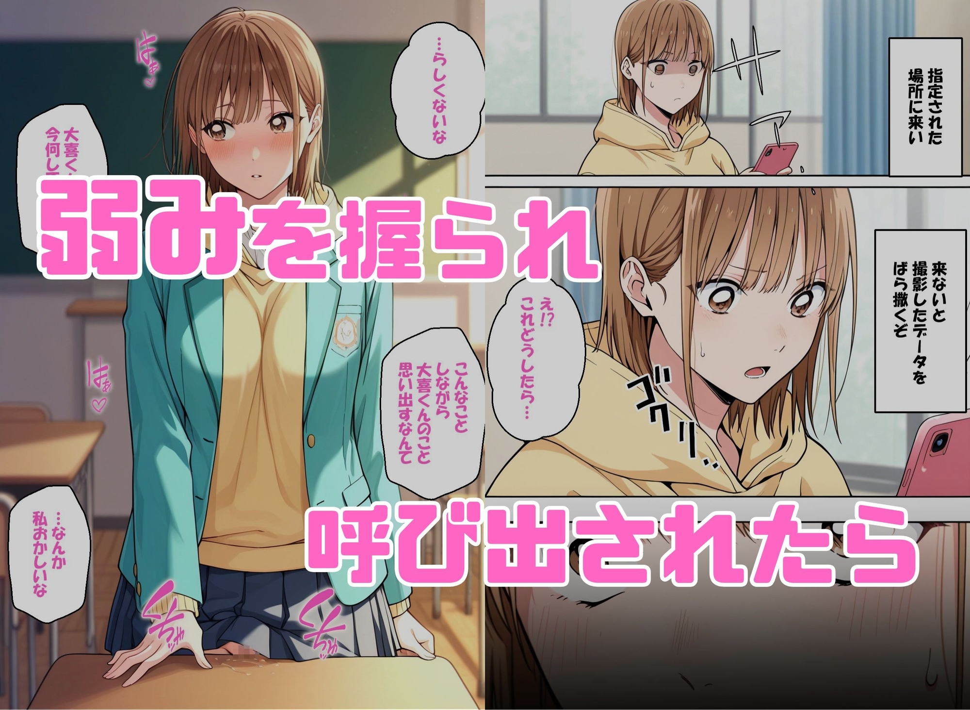 寝取られ女子 弱みをネタに支配された 鹿〇千夏 サンプル 1/8