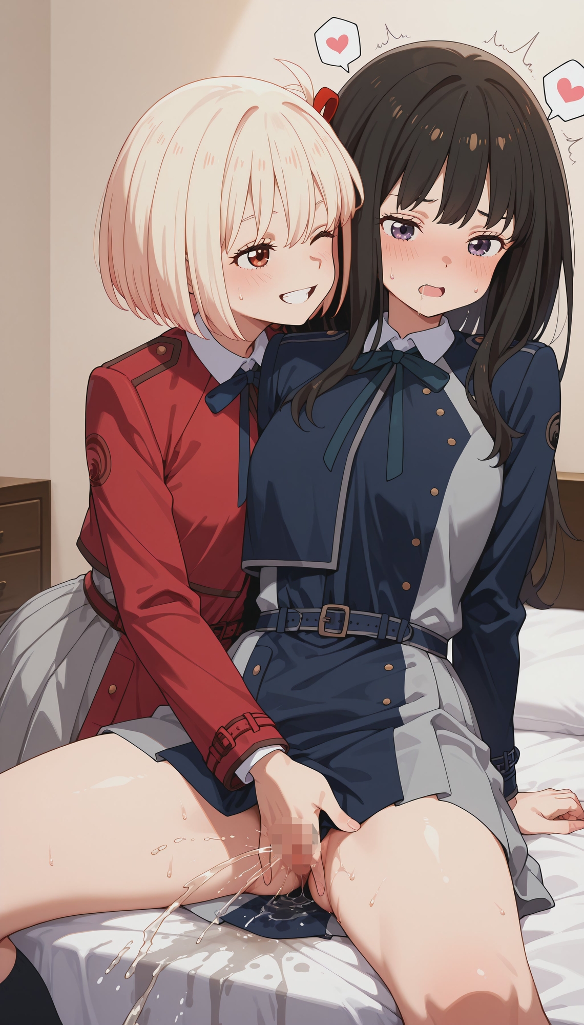 【動画付き！】『千束&たきな(リコリコ)』のラブラブエッチシーン500枚！ サンプル 3/10