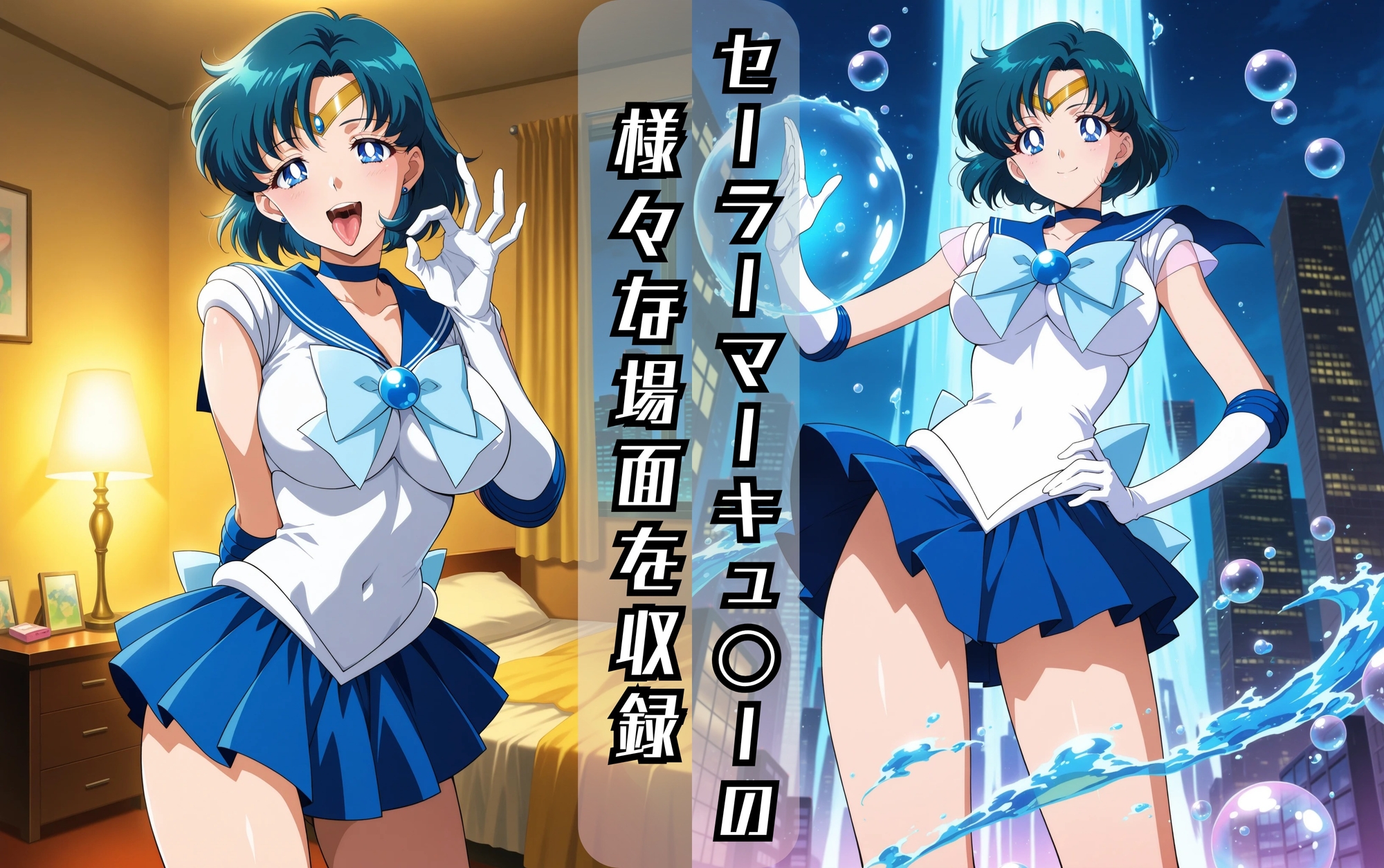 セーラーマーキュ〇ーのエッチな日々 サンプル 1/9