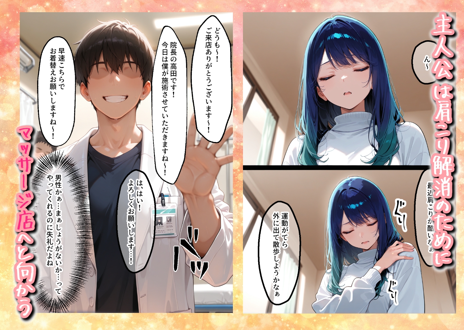 媚薬入りアロマで子宮にキス「先生、これってマッサージですか?」無謀にもイかされまくる話～女優編～ サンプル 1/5