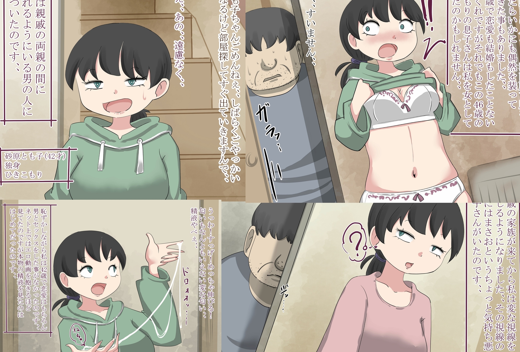 親戚のひきこもり男(46)にレ○プされる42歳独身女 画像1