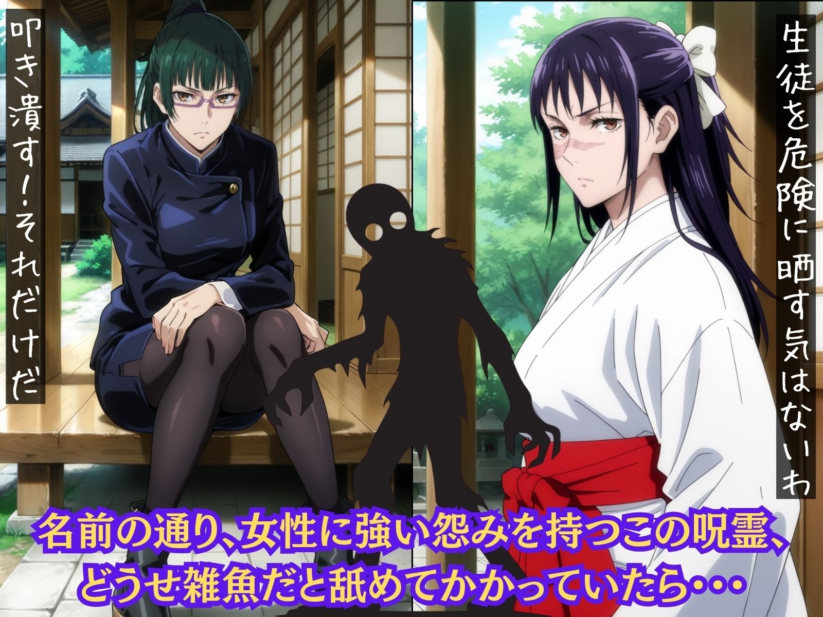 ザコだと舐めてた女嫌い呪霊に、次々とわからせられちゃうヒロインたち 呪術〇戦 編 サンプル 2/10