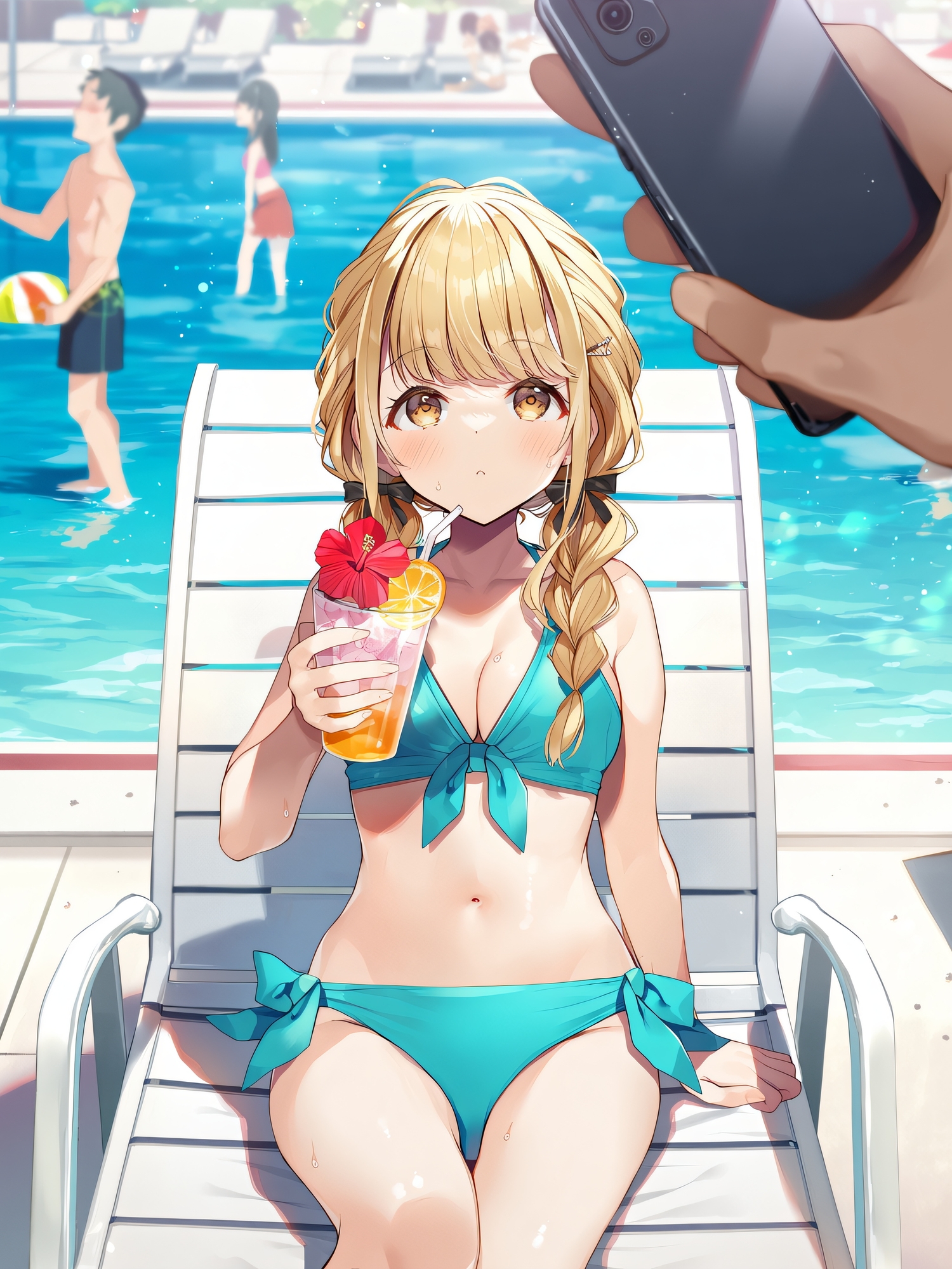 プールで見つけたアイドルに意識あり催◯かけて犯してみた～藤◯ことね～ サンプル 2/10