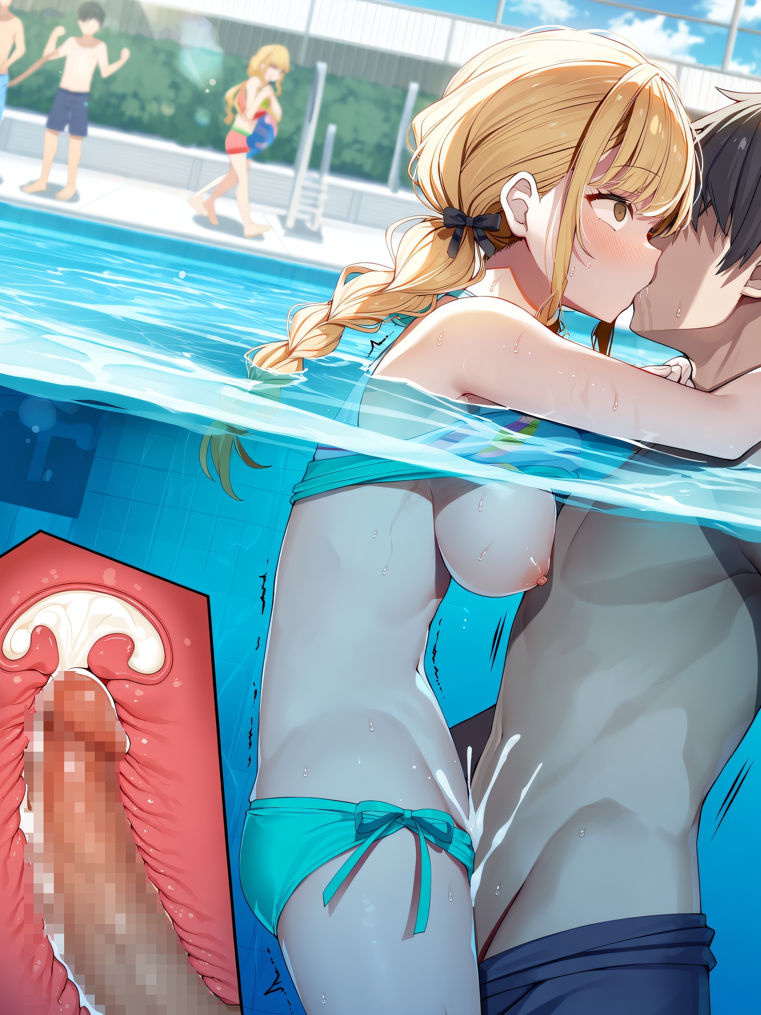 プールで見つけたアイドルに意識あり催◯かけて犯してみた～藤◯ことね～ サンプル 5/10