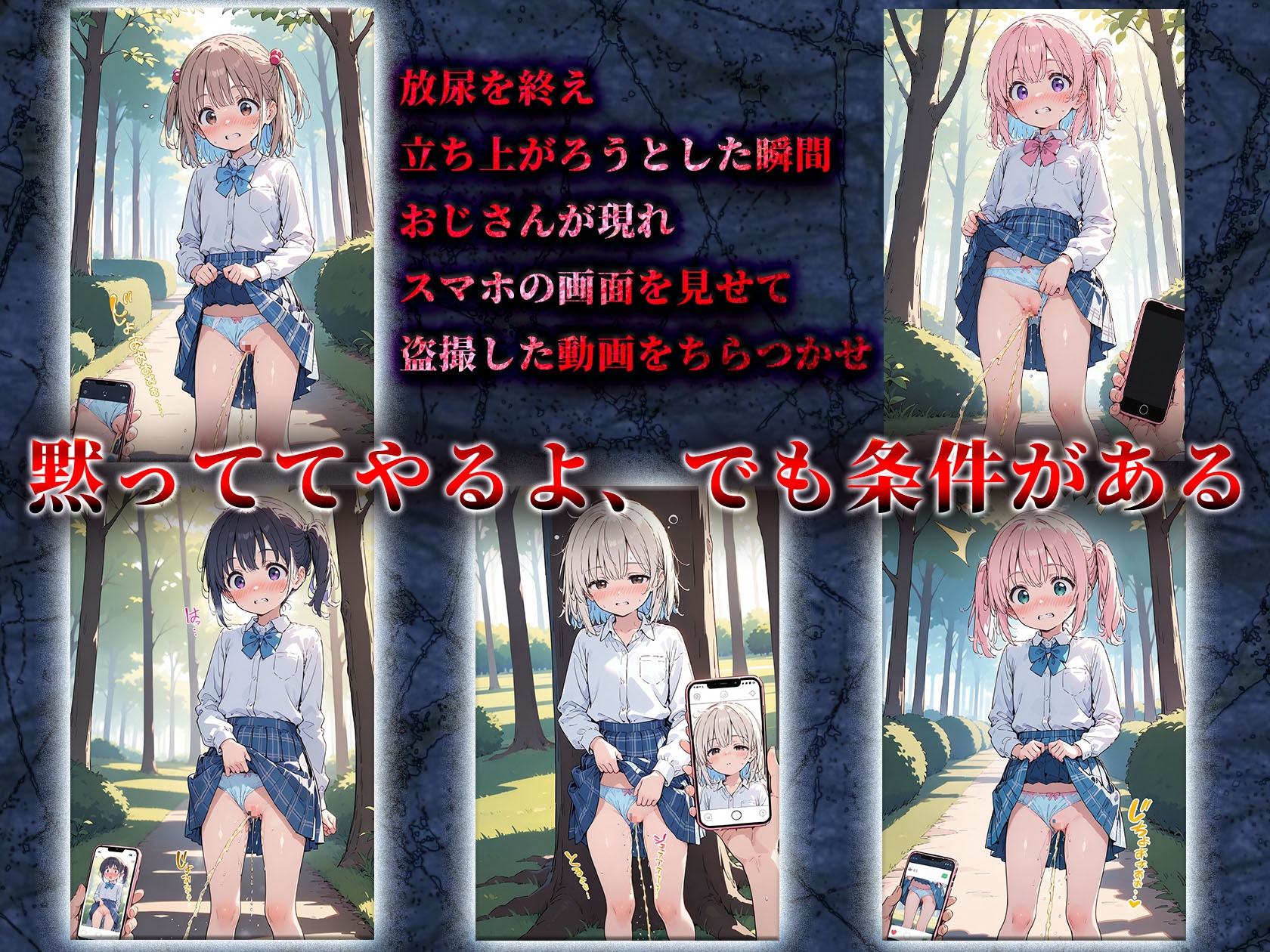 放尿現場を清掃員に撮られて…水着姿の少女が学校プールで無責任種付けされて快楽堕ち サンプル 3/10