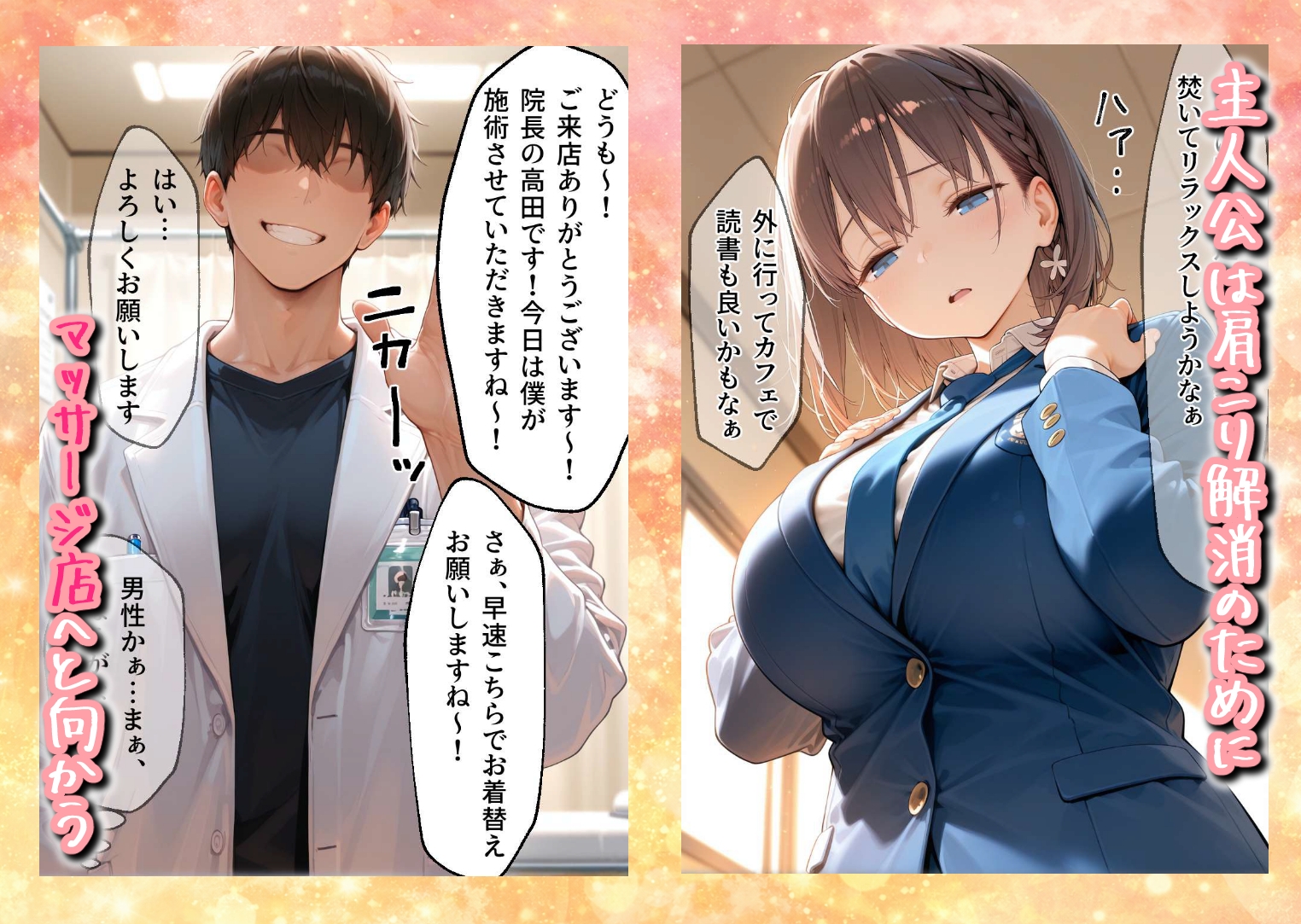 媚薬入りアロマで子宮にキス「先生、これってマッサージですか?」無謀にもイかされまくる話～巨乳女子〇生編～ サンプル 1/5