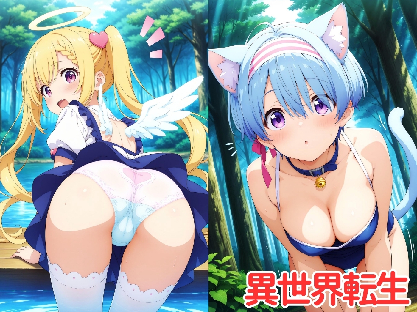 転生★異世界美少女たちにエッチなイタズラ♪ サンプル 1/5