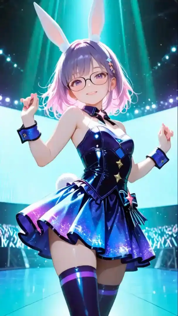 サンプル画像1|【エロCG/動画】【アニメ】うさ耳アイドルダンス【RabbitWorkshop】