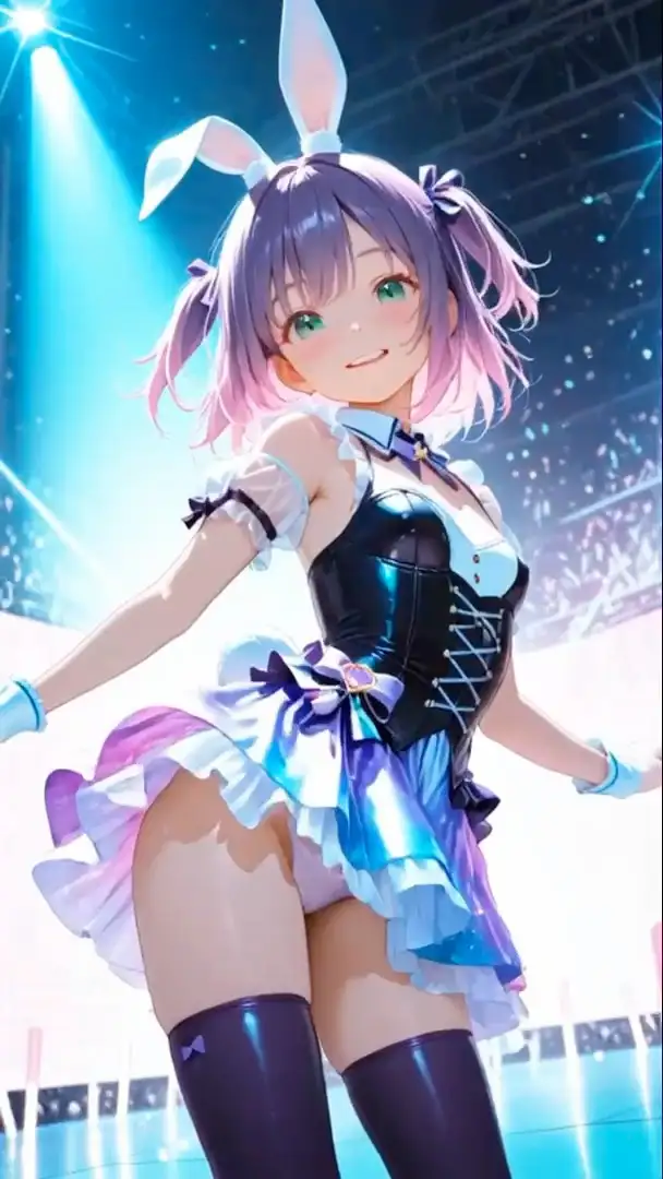 サンプル画像2|【エロCG/動画】【アニメ】うさ耳アイドルダンス【RabbitWorkshop】