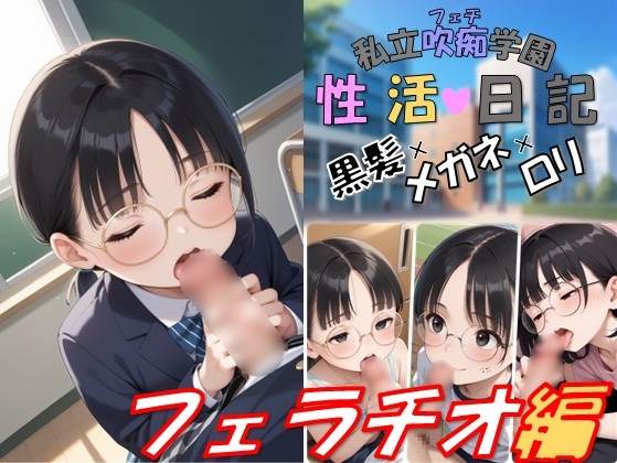 私立吹痴学園性活日記 -黒髪メガネちゃん フェラチオ編-