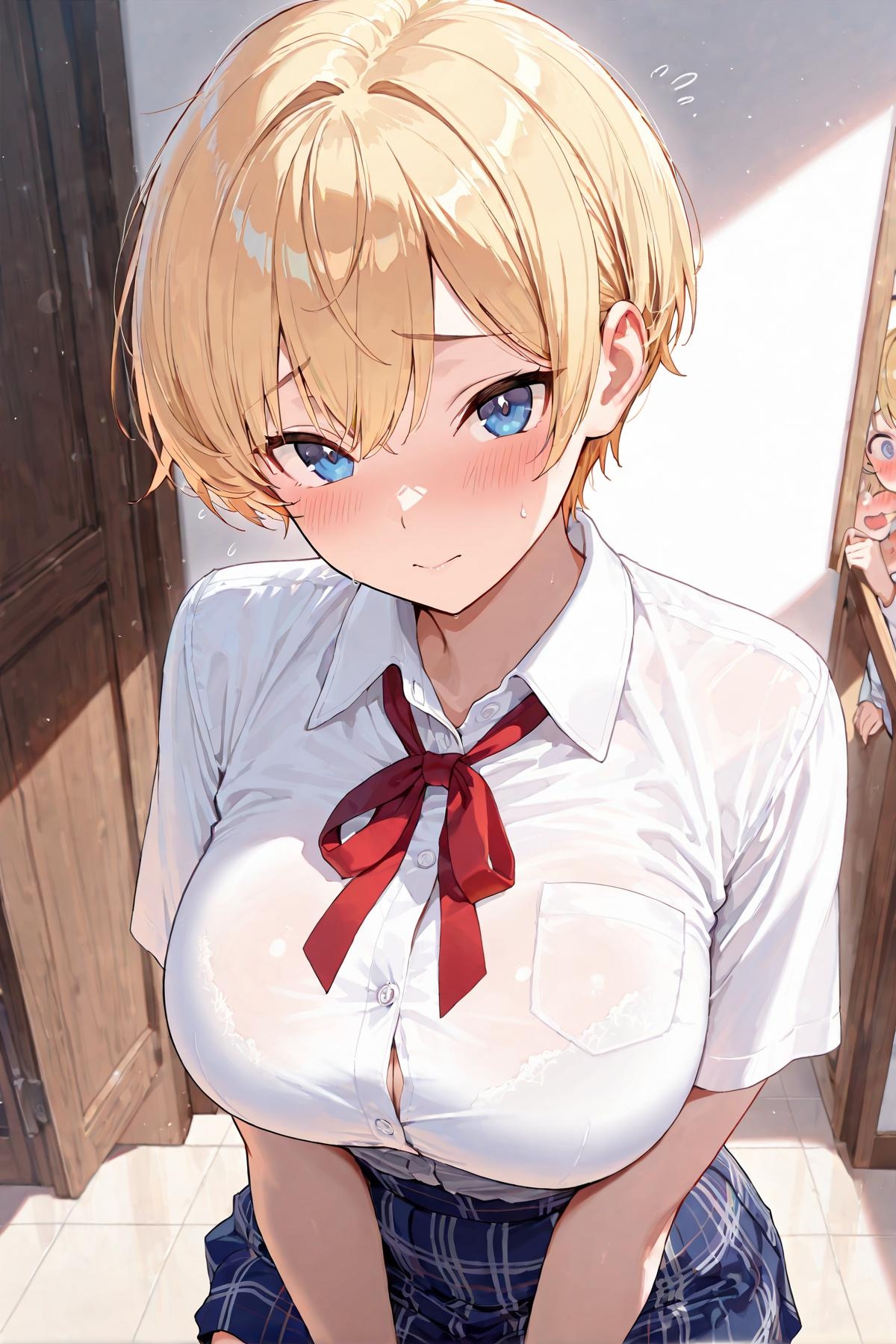 女子校生メス堕ち ～うぶな金髪ショートカット女子に種付け性指導編～ サンプル 1/10