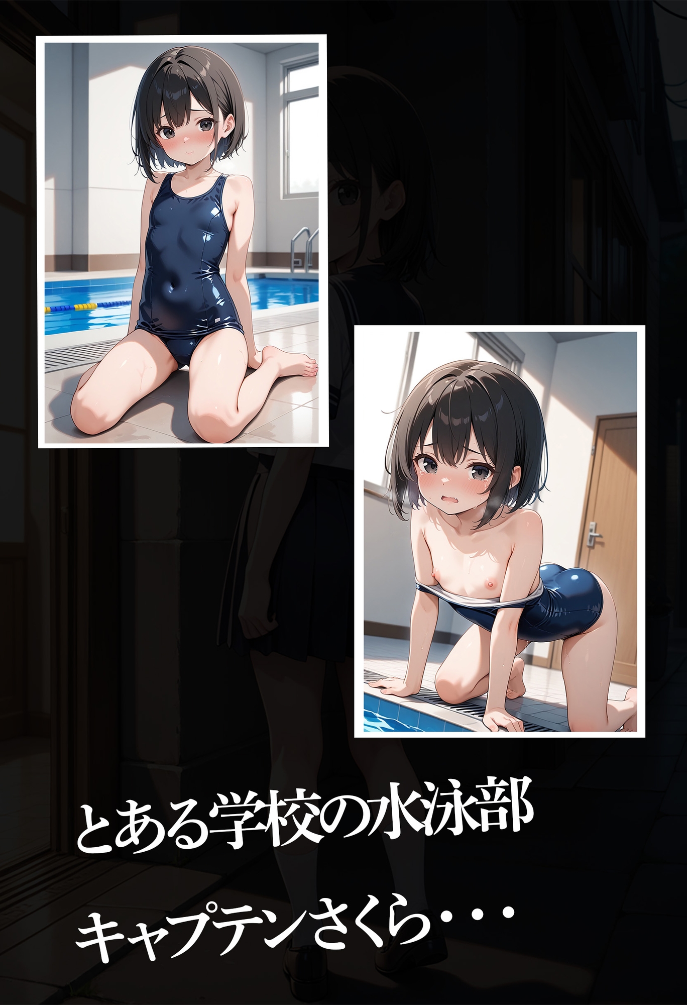 おじさん教師が教え子のつるぺた水泳部キャプテンに種付けした結果・・・ サンプル 1/10