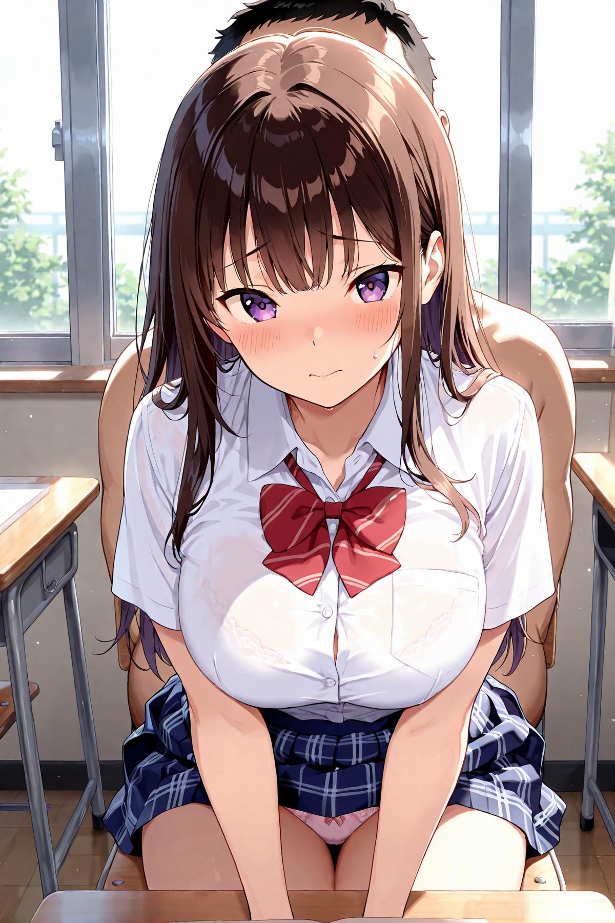 女子校生メス堕ち ～チャラそうな茶髪女子に種付け性指導編～ サンプル 1/10