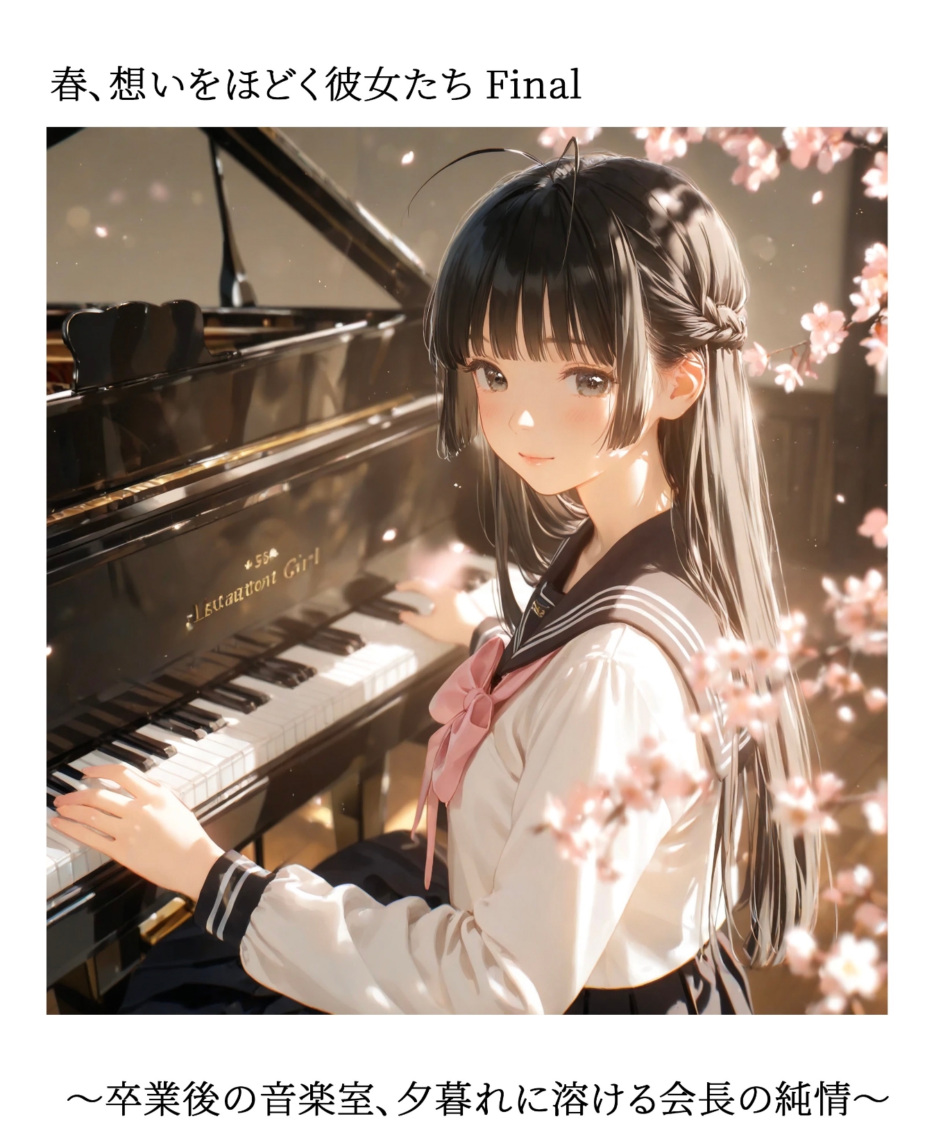 春、想いをほどく彼女たちFinal～卒業後の音楽室、夕暮れに溶ける会長の純情～ サンプル 1/8