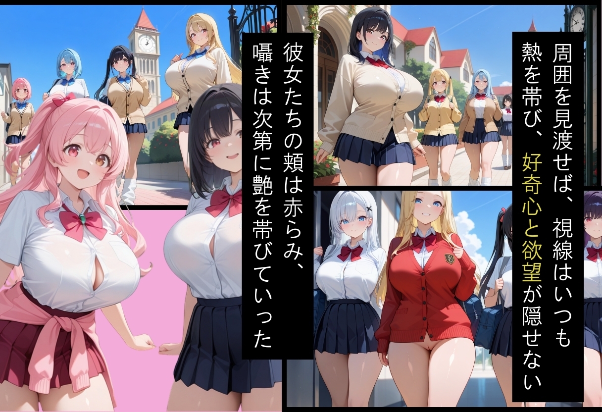 間違って女子校に入学したらムチムチ女子校生に毎日中出しを要求される学園生活～総集編02～ サンプル 3/10