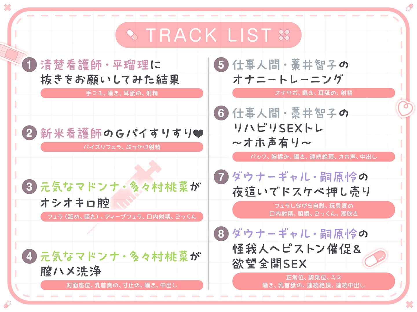 【期間限定55円】総勢4名!白衣美女と朝昼晩えっち入院生活<KU100> 画像8