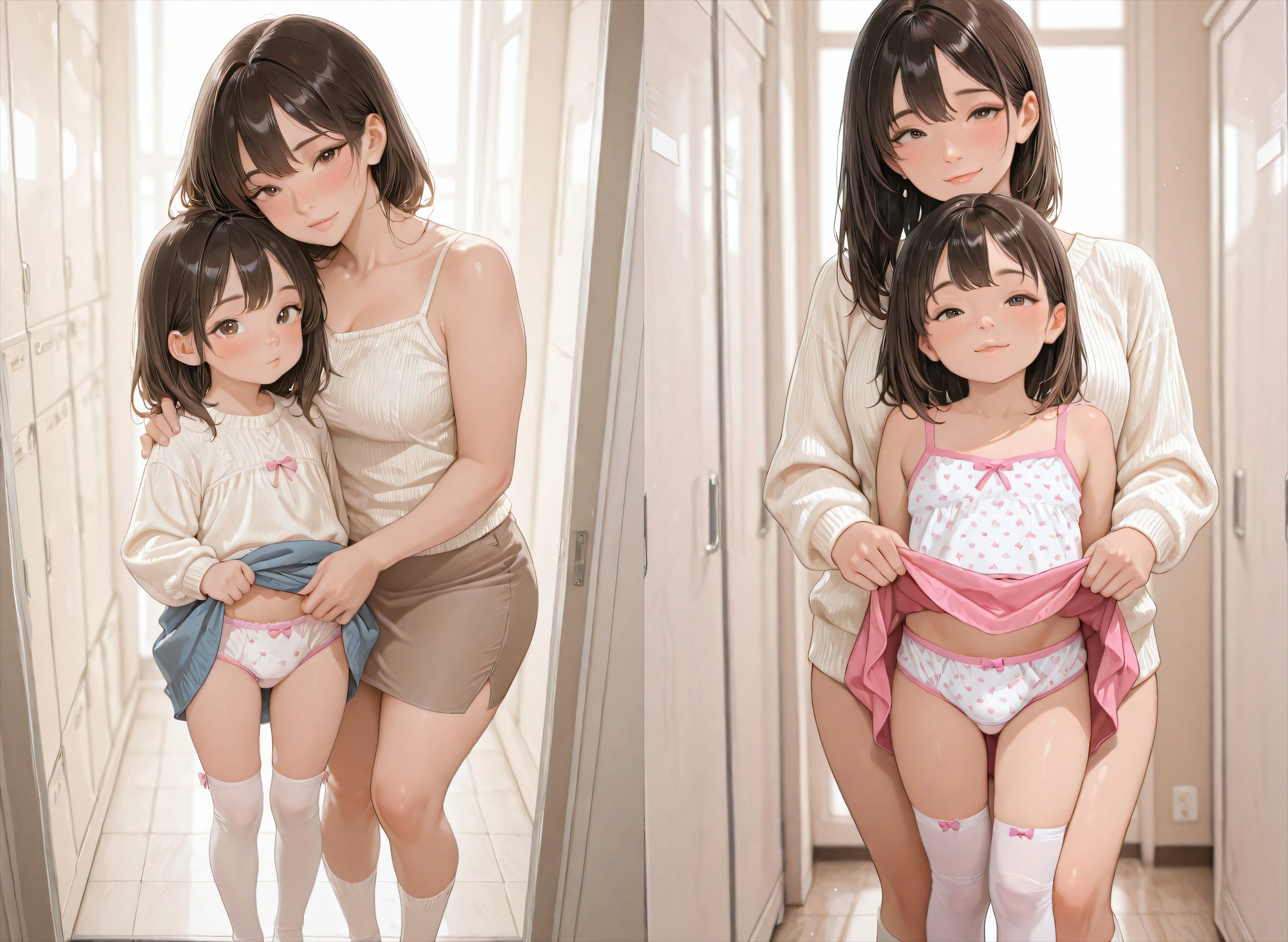 つるぺたロリバニーのママとイチャラブエッチ(おまけ動画付き) サンプル 1/10