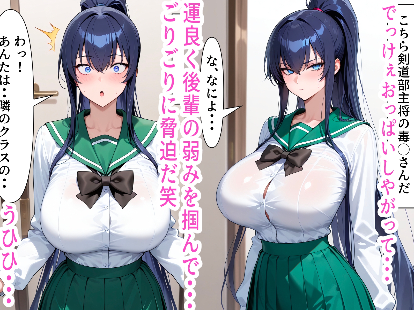 デカパイ女子◯生◯島ちゃん・・アヘ顔ダブルピースできるまでしつこく徹底中出し調教だ！！ サンプル 1/3