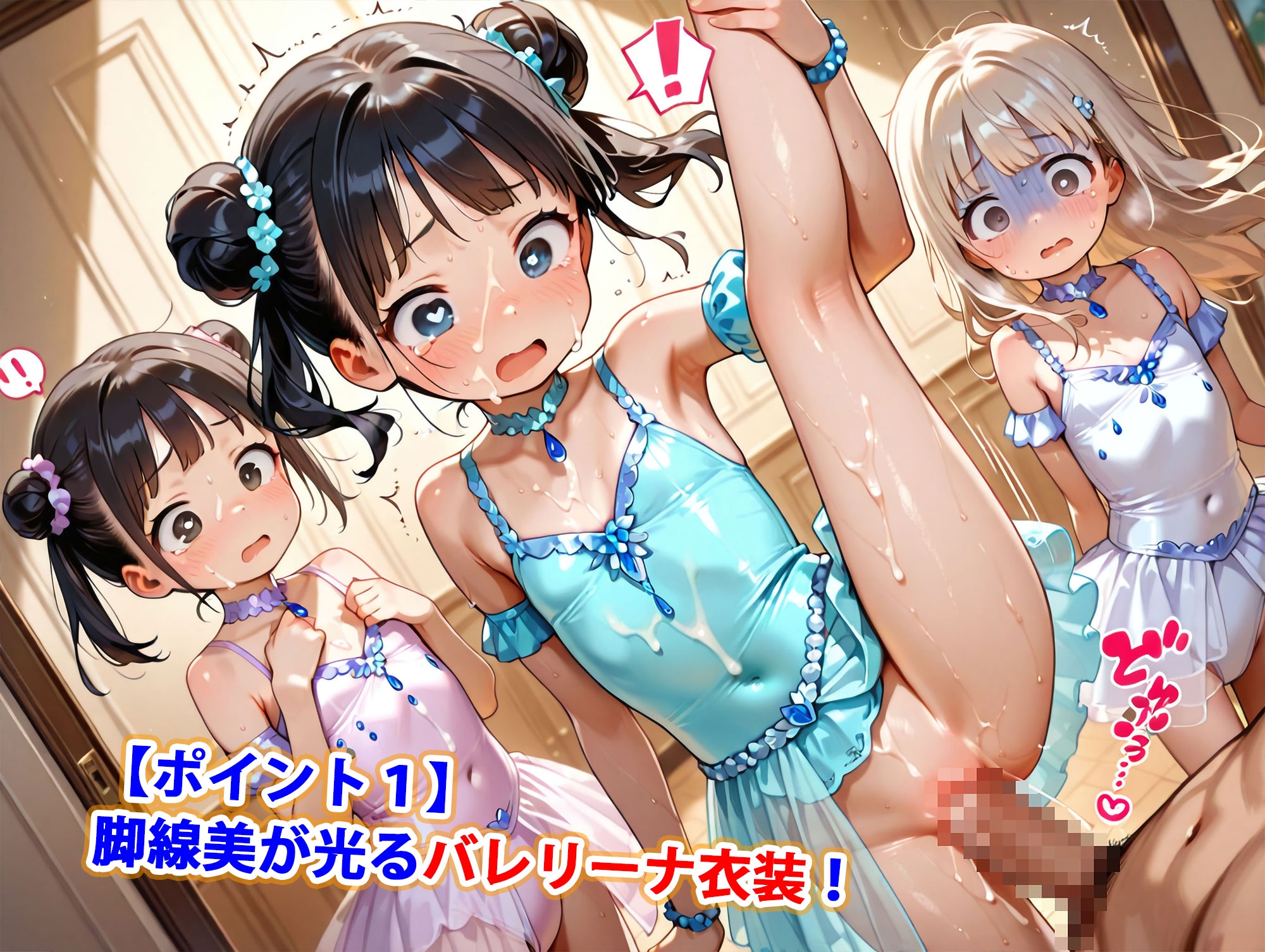 真バレリーナちっぱい少女純ハーレム サンプル 2/10
