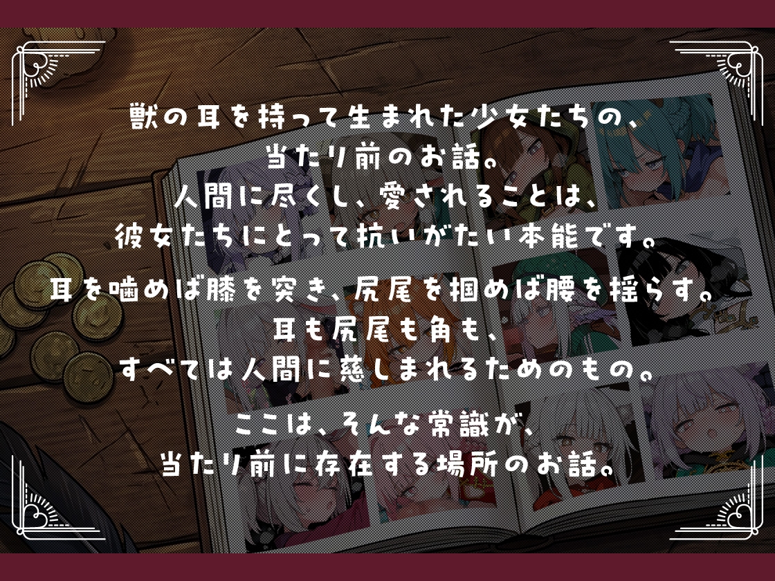 けもみみ交尾物語〜異世界の常識 獣人は人間様に尽くすもの〜 サンプル 2/9