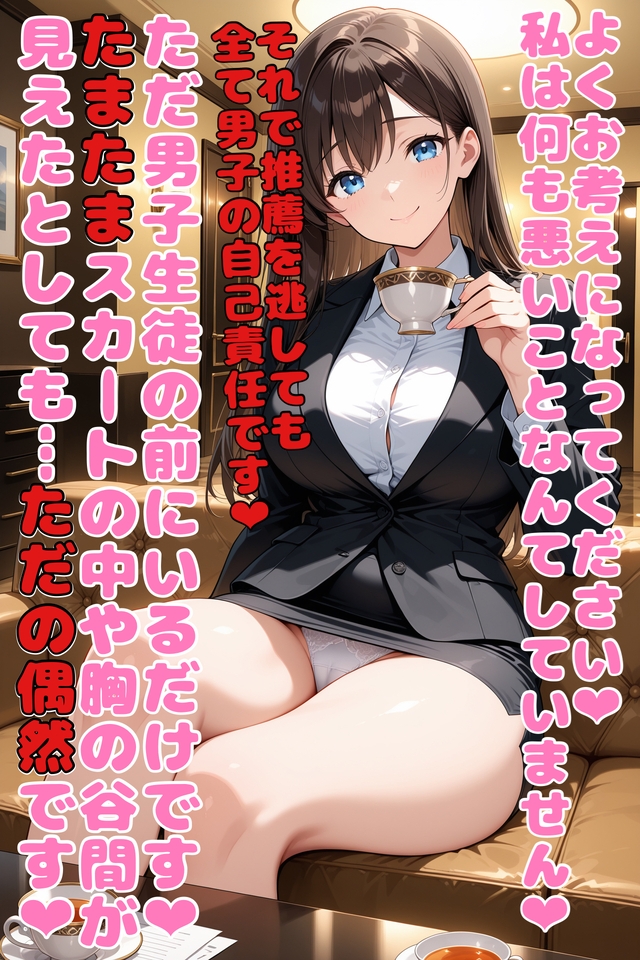 性格最悪女教師に誘惑されて大事な試験を台無しにされる サンプル 4/5