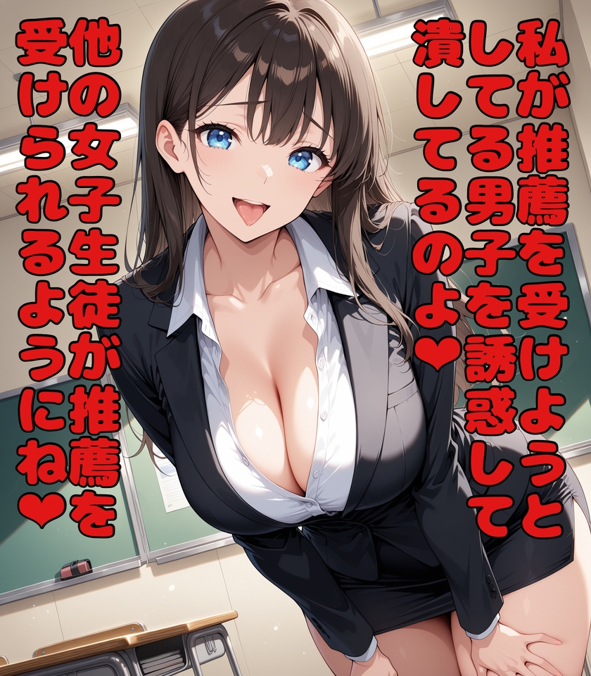 性格最悪女教師に誘惑されて大事な試験を台無しにされる サンプル 5/5