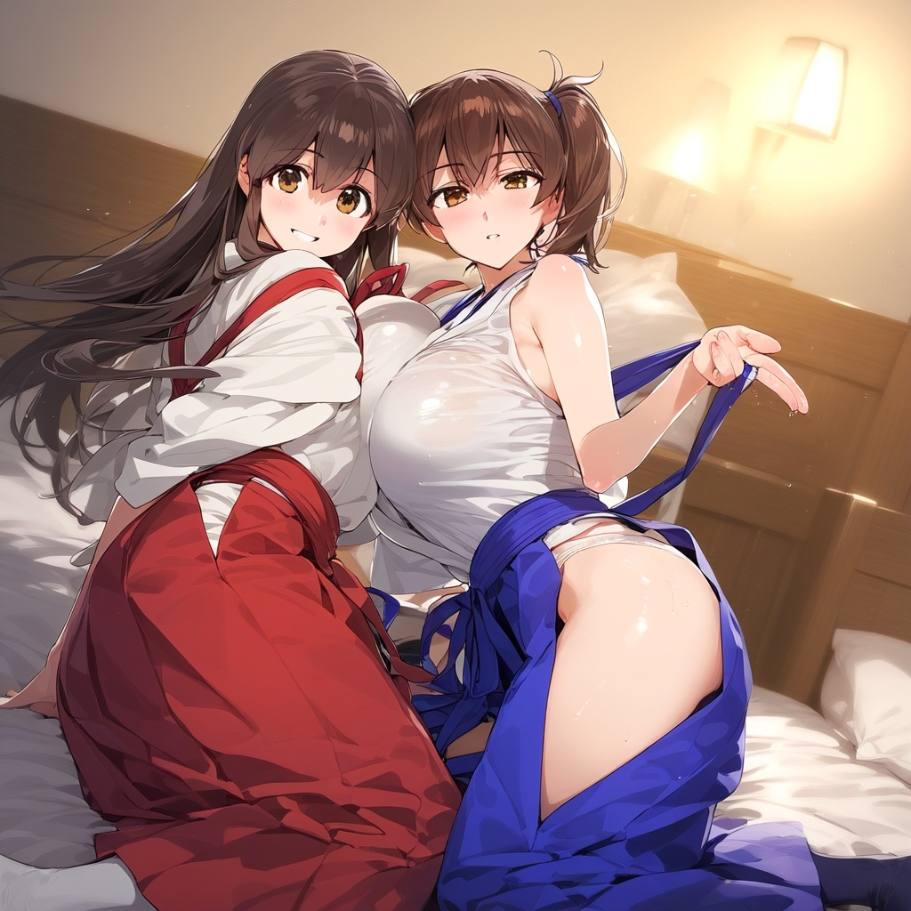 艦◯れ 赤◯&加◯ 百合百合高解像度イラスト集 サンプル 1/10