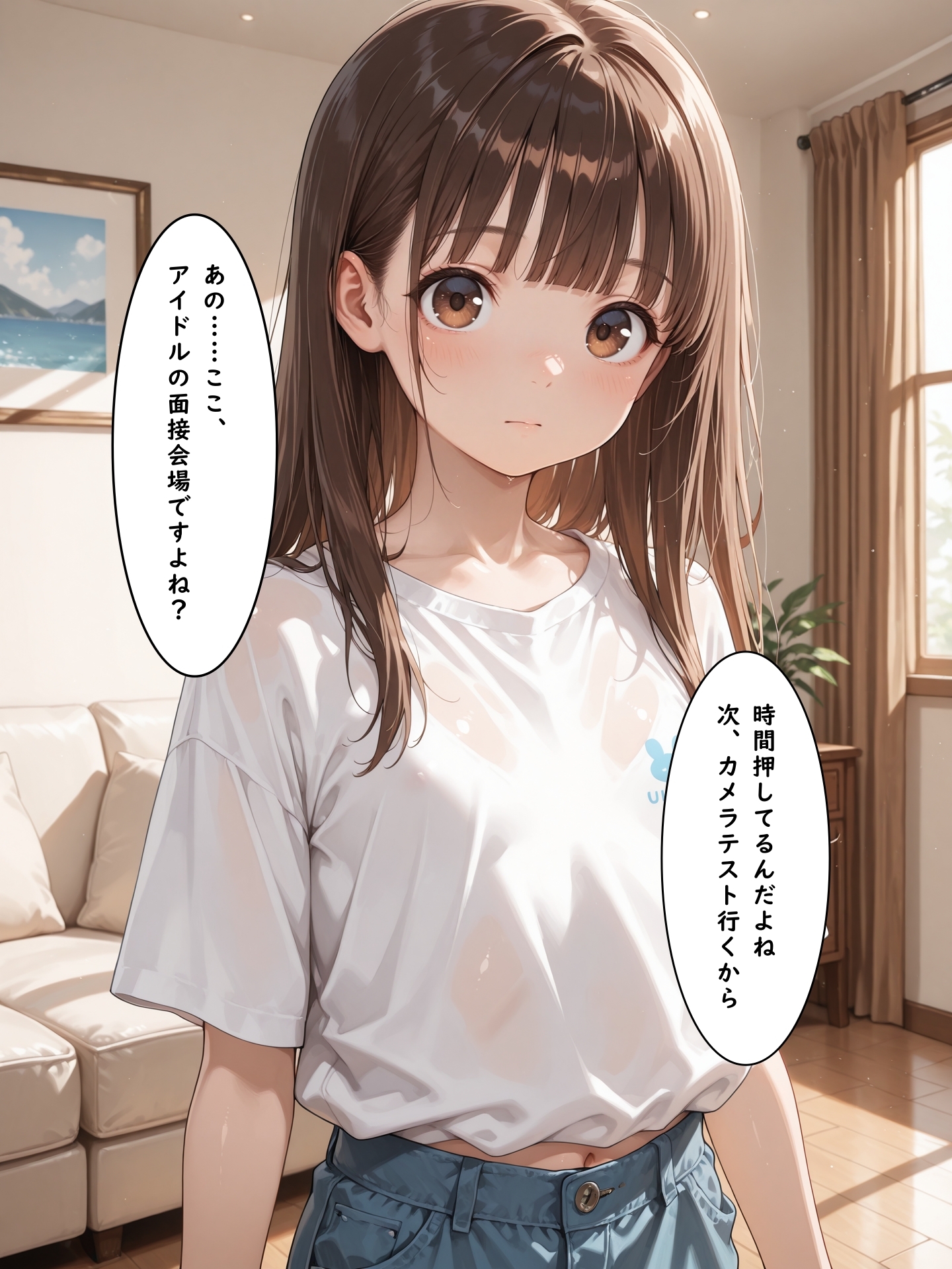 アイドルのオーディションと偽ってAVのオーディションを受けさせられ強引に●学生でAVデビュー！私、快楽調教されちゃいました。 サンプル 1/8