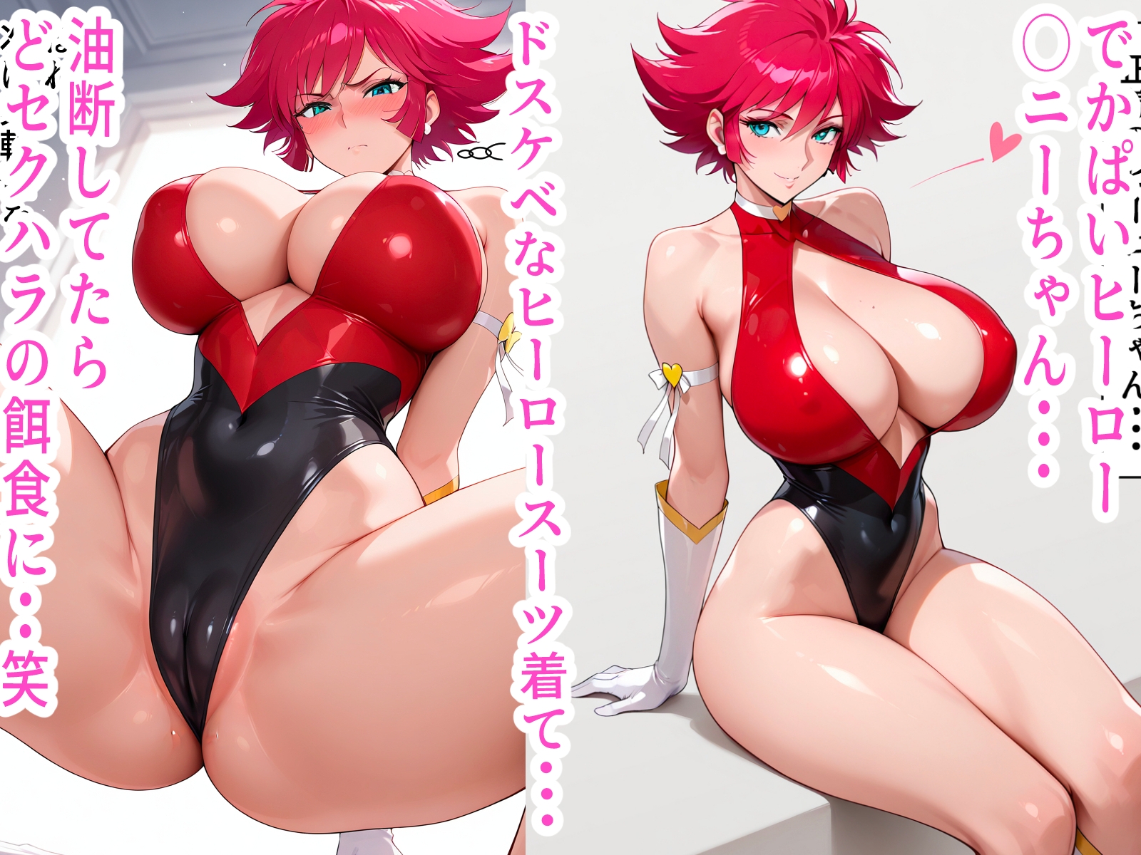 デカパイヒーロー◯ニーちゃん油断大敵大ピンチ!!弱みを握られ無制限中出し!? サンプル 1/3