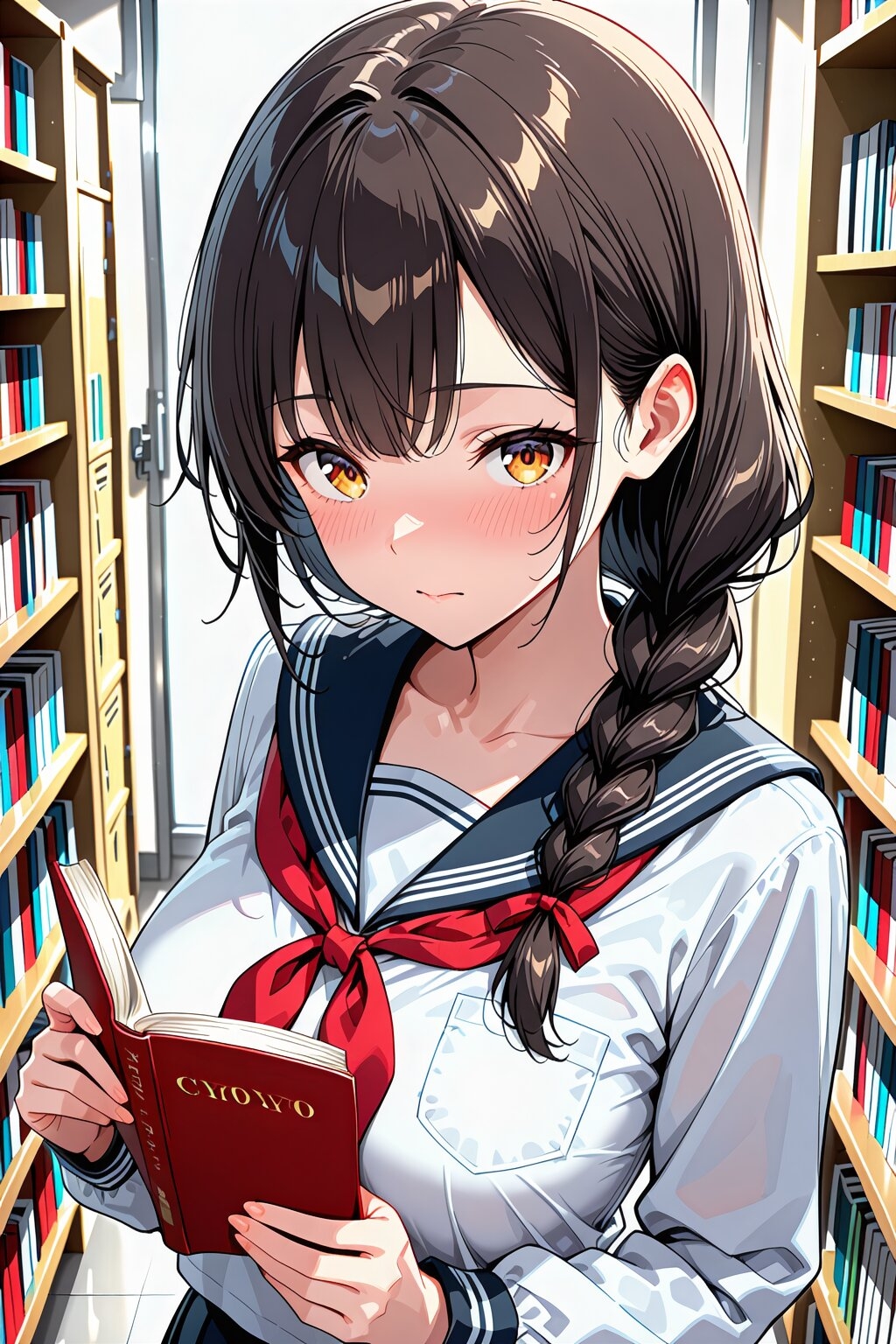 淫乱図書委員と生ハメ官能セックス サンプル 1/8