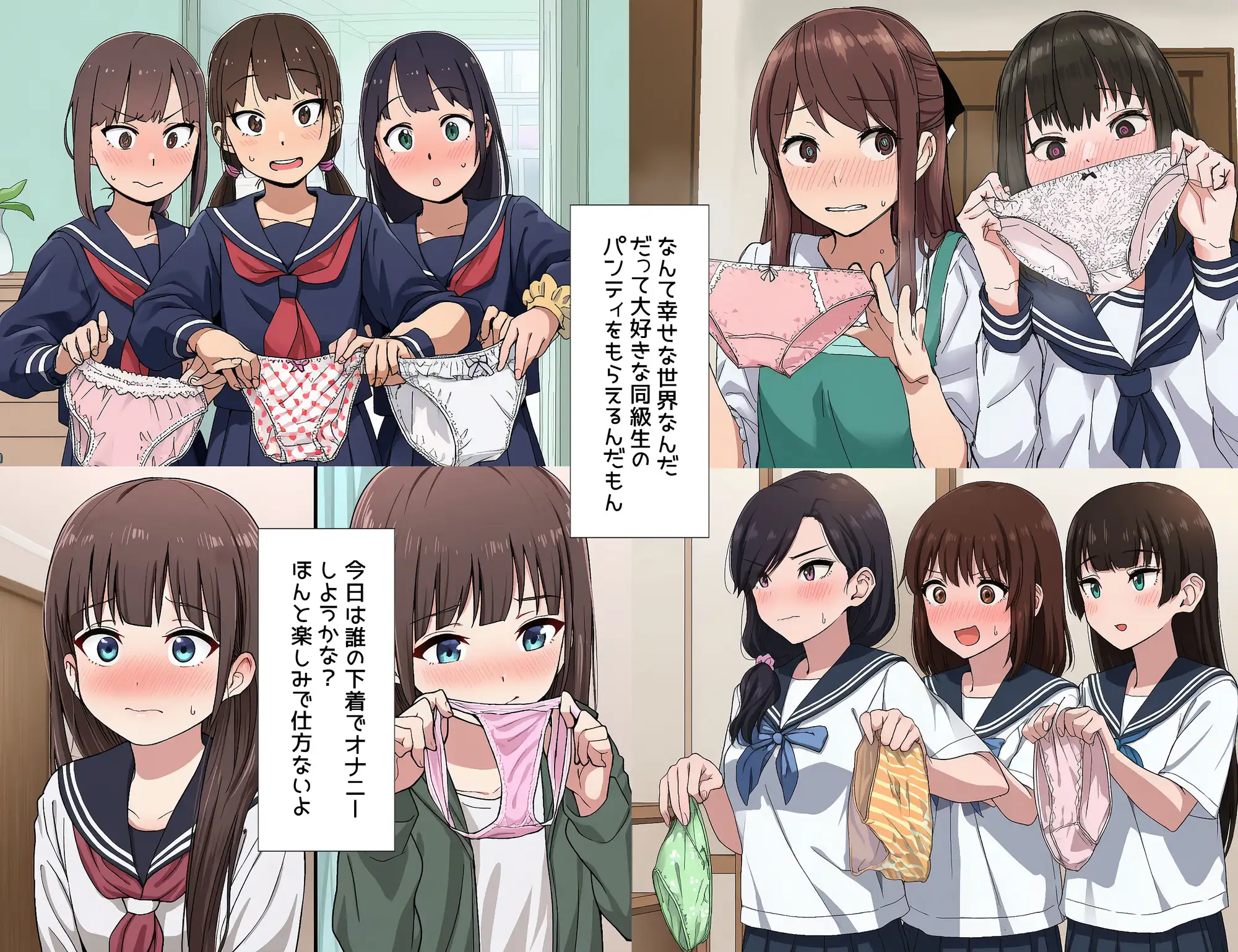 僕は同級生からなぜか下着をもらえる サンプル画像 5