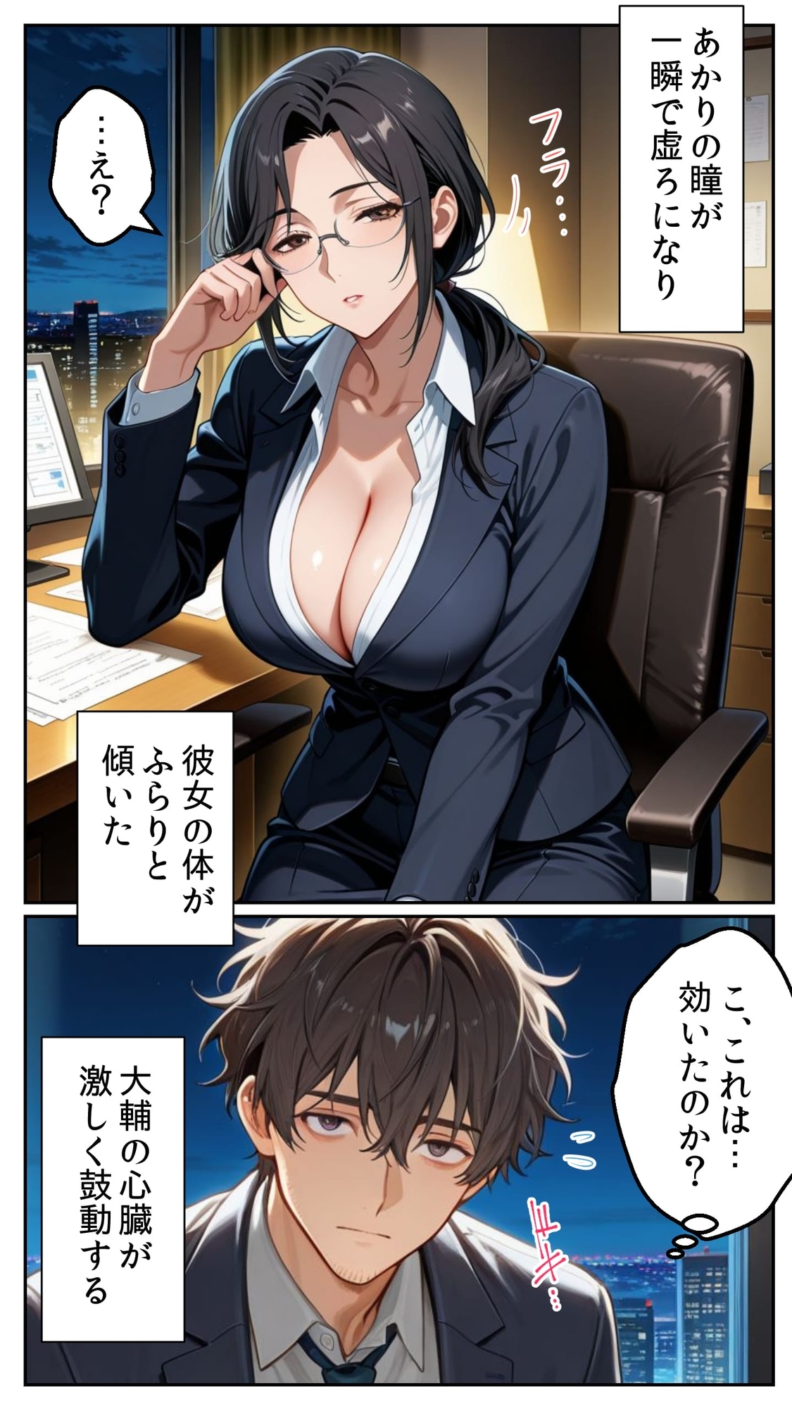 催眠アプリと人妻お局の淫らな堕落 ～社内一のエロい女を思いのままに～ サンプル 4/10