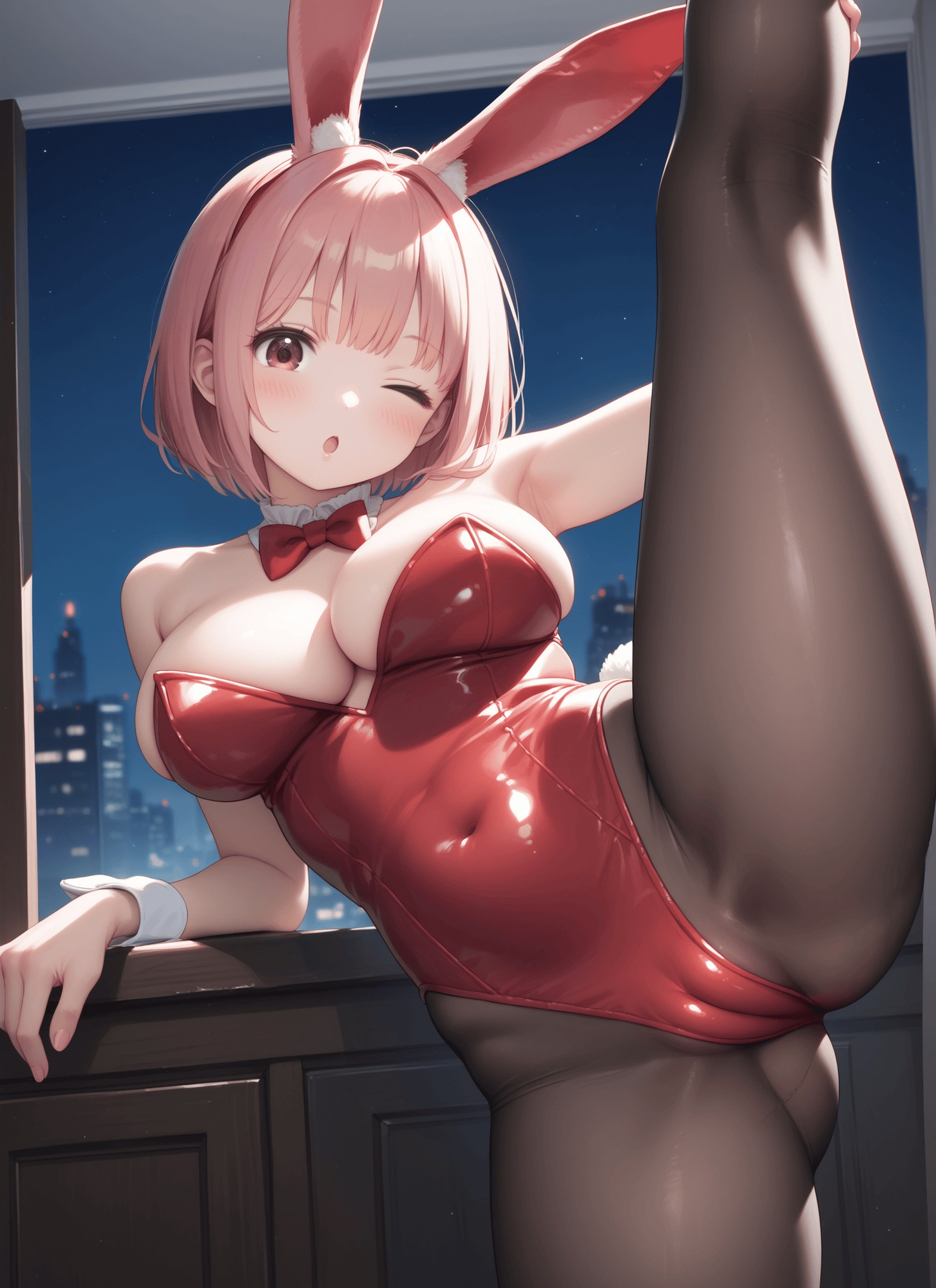 見上げた色々な開脚バニーガール・見上げたサラシと陰毛ふんどしパンツ・見上げた火照ったサウナJDビキニ 画像2